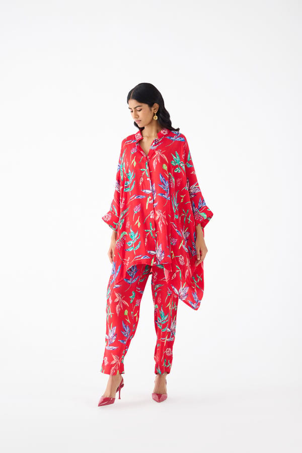 Studio Rigu — BOTANICA SHORT KIMONO AND PANTS CO-ORD