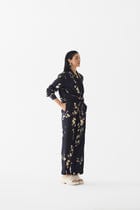 BLACK SAKURA CROP TOP & PANTS view 3