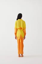 TWILIGHT SHIRT DRAPED DRESS view 3