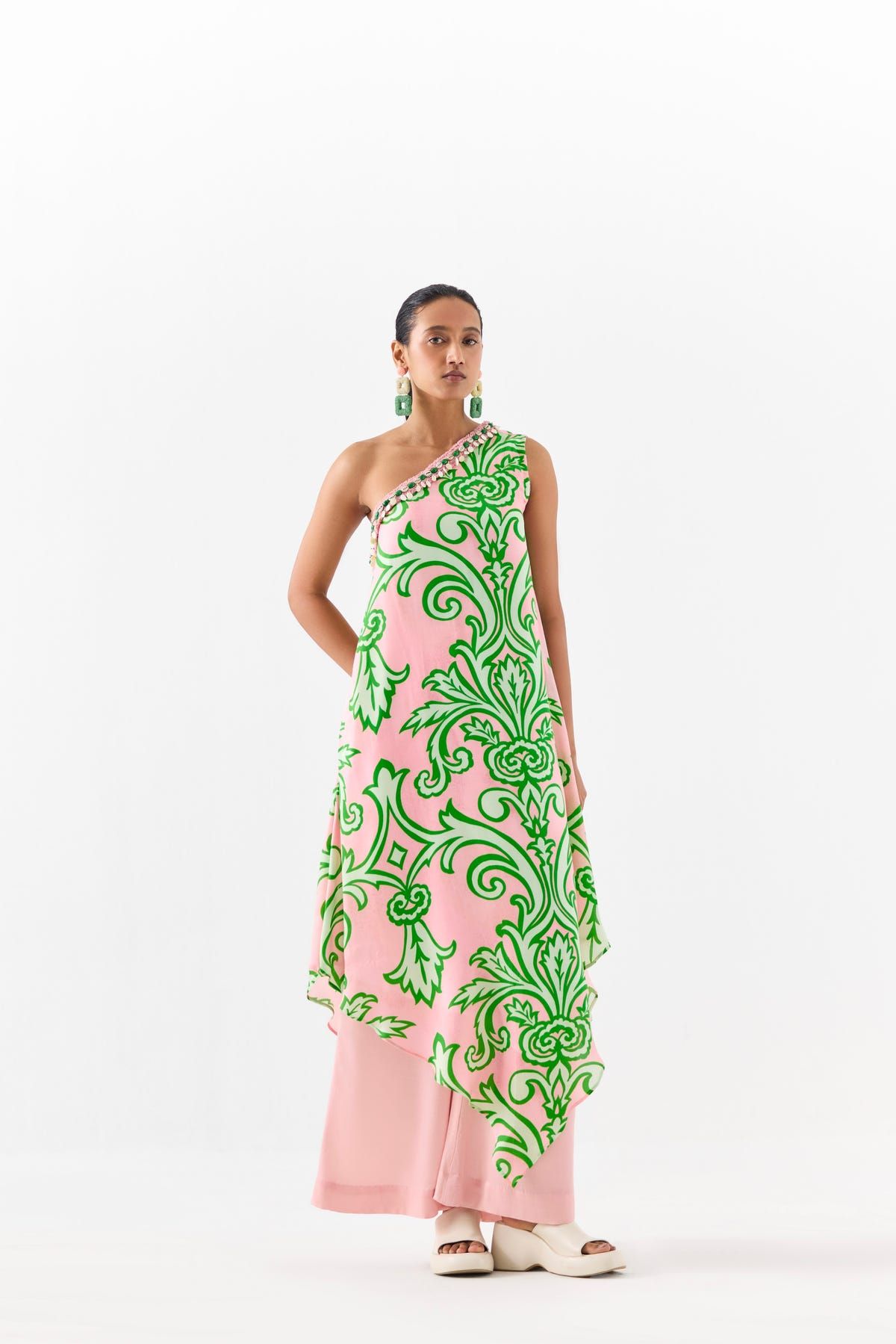 LA PAZ ONE SHOULDER KURTA & PANTS - image 1
