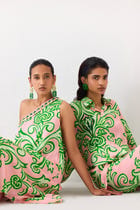 LA PAZ ONE SHOULDER KURTA & PANTS view 4