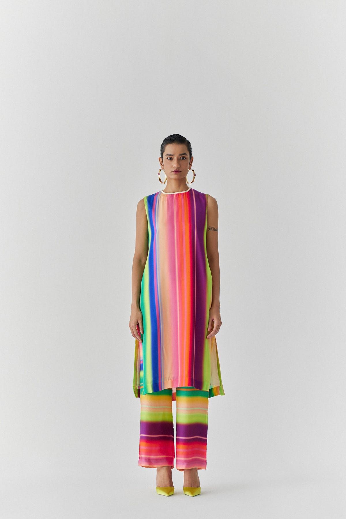 RAINBOW KURTA AND PANTS CO-ORD - image 1