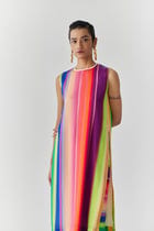 RAINBOW KURTA AND PANTS CO-ORD view 2