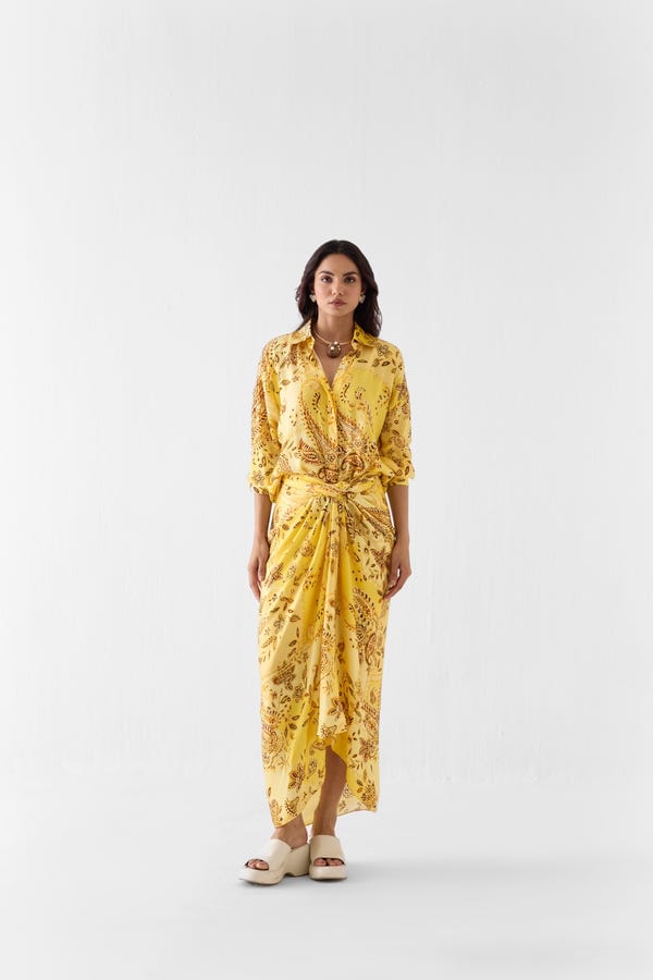 Studio Rigu — AMBI DRAPED SHIRT DRESS