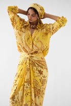 AMBI DRAPED SHIRT DRESS view 3