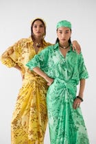AMBI DRAPED SHIRT DRESS view 4
