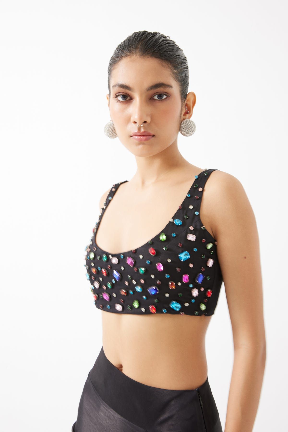 Solar Swarovski Blouse & Draped Skirt Co-ord - image 3
