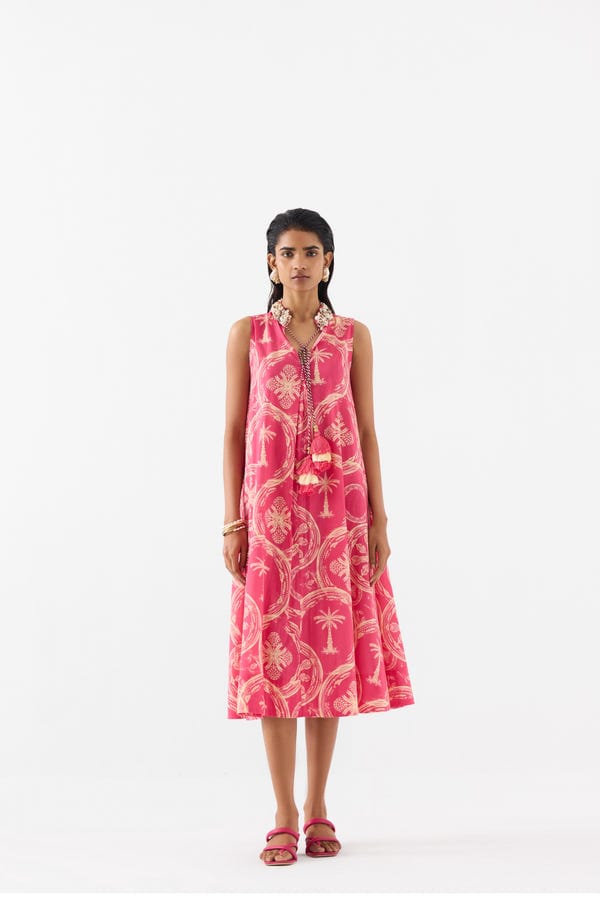 Studio Rigu — ARECA PALM A-LINE DRESS