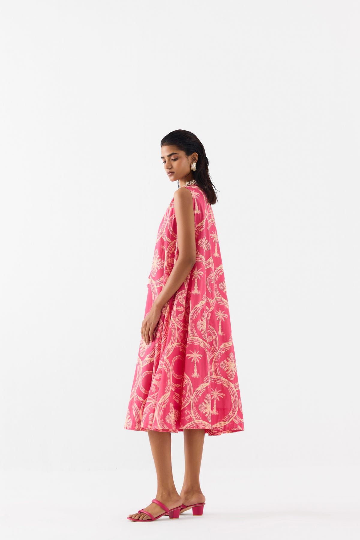 ARECA PALM A-LINE DRESS - image 3