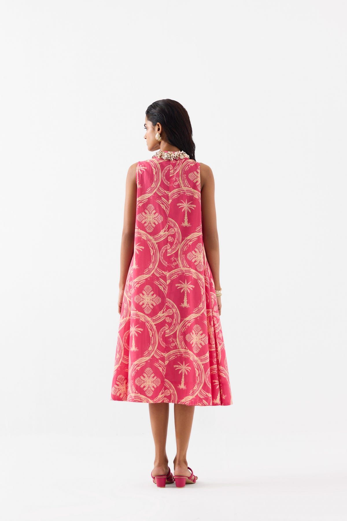 ARECA PALM A-LINE DRESS - image 4