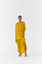 AMBER ASYMMETRIC SHIRT AND KNOT SKIRT view 1