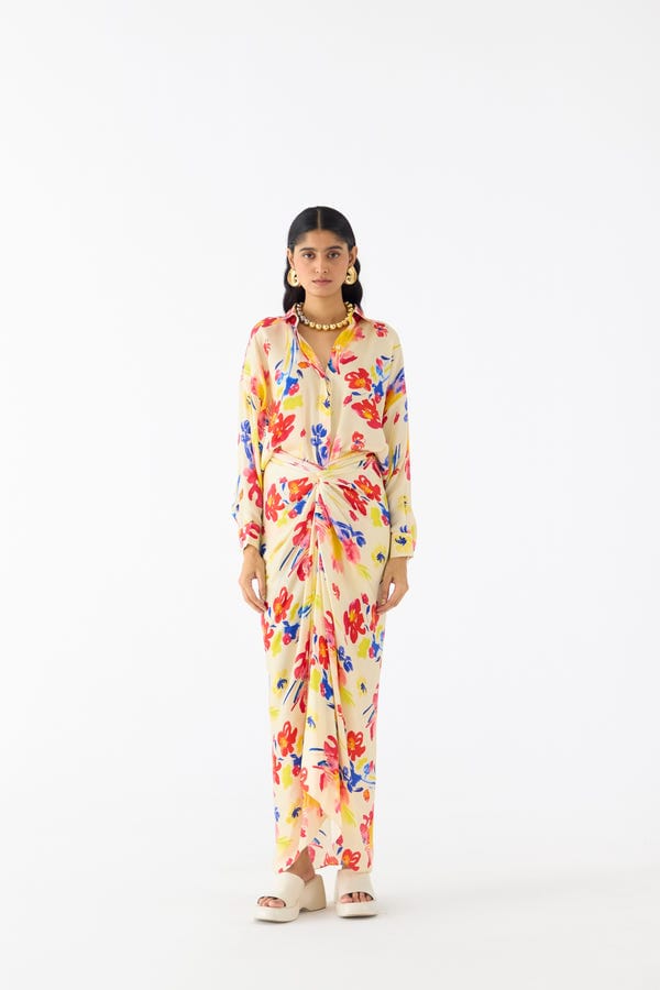 Studio Rigu — RIAD DRAPED SHIRT DRESS