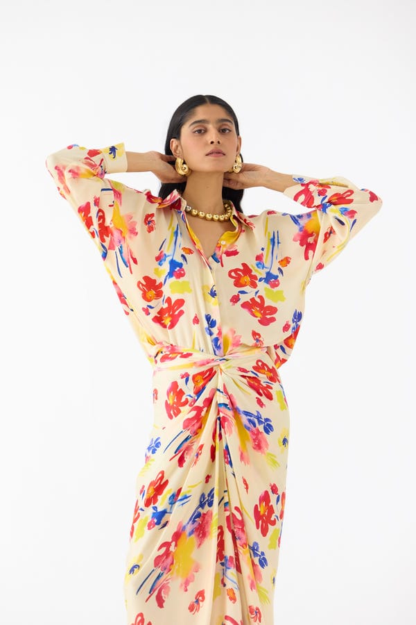 Studio Rigu — RIAD DRAPED SHIRT DRESS