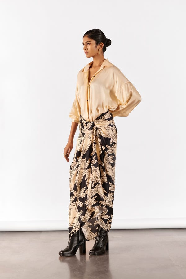 Studio Rigu — HAZEL SHIRT DRAPED DRESS