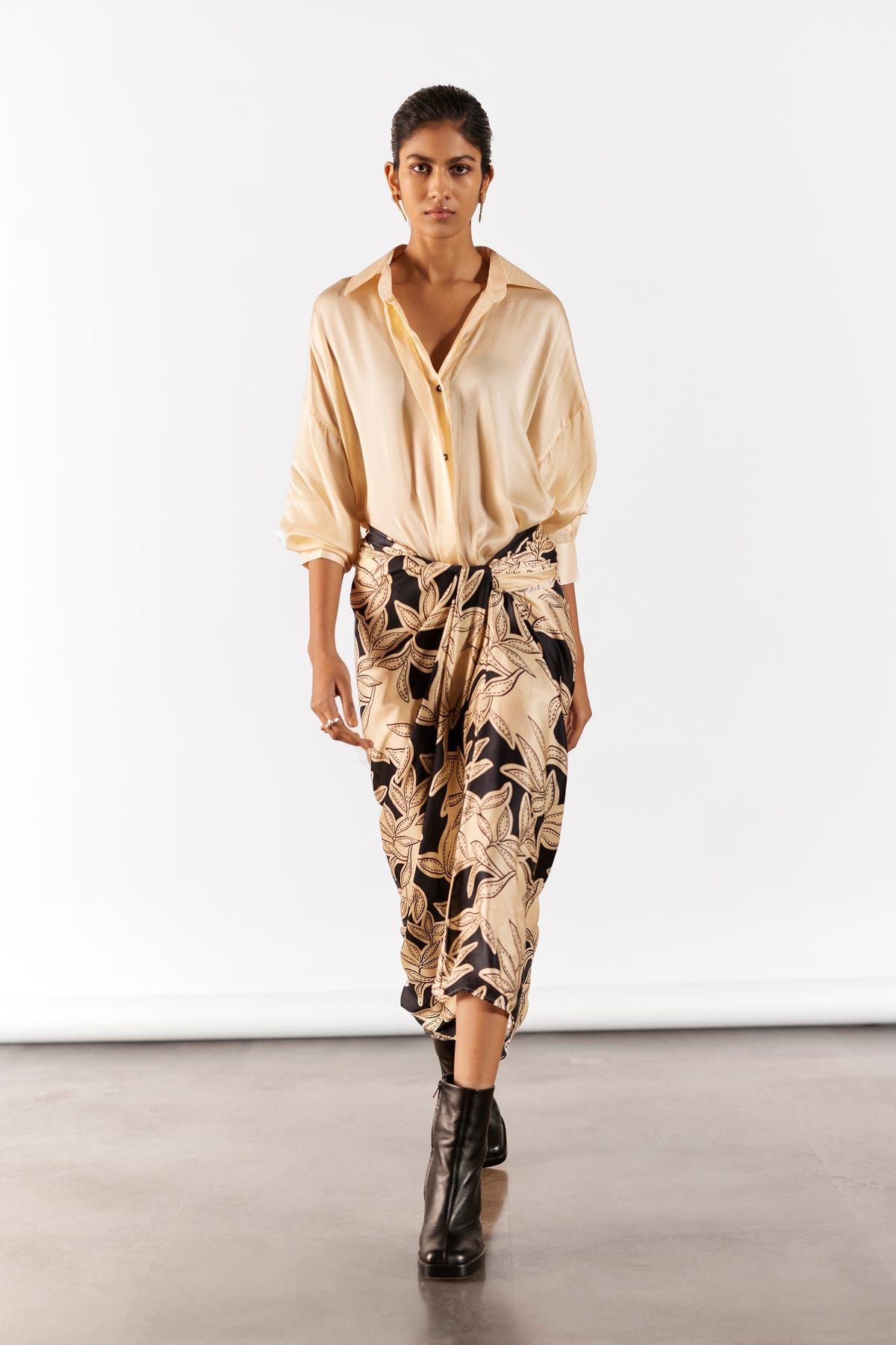HAZEL SHIRT DRAPED DRESS - image 3