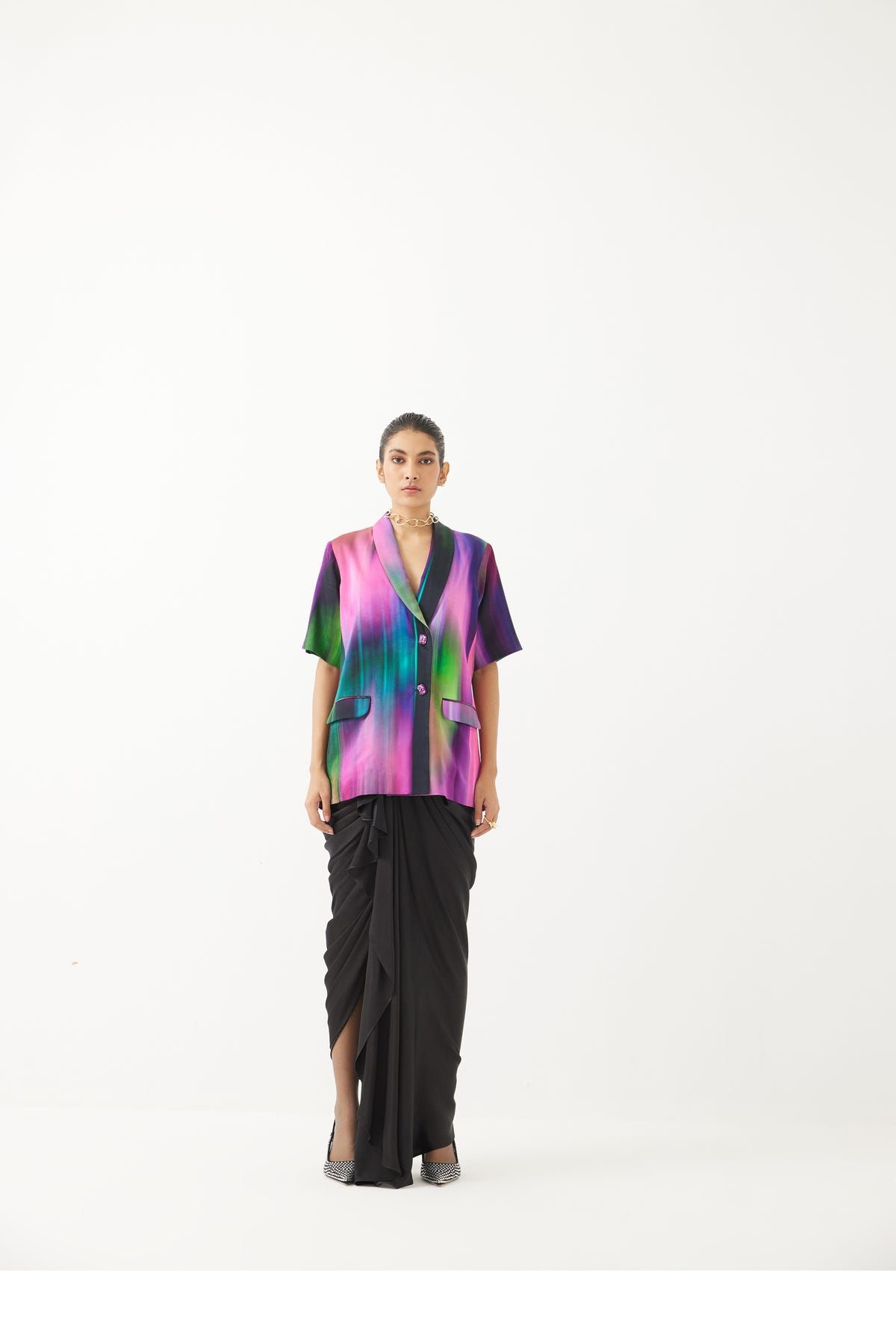 Milky Way Blazer & Draped Skirt Co-ord - image 1