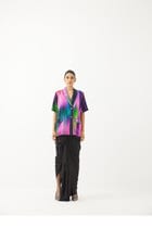 Milky Way Blazer & Draped Skirt Co-ord view 1