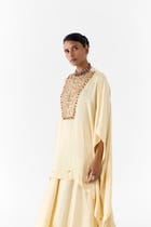 PEARL EMBROIDERED KIMONO AND KNOT SKIRT view 3
