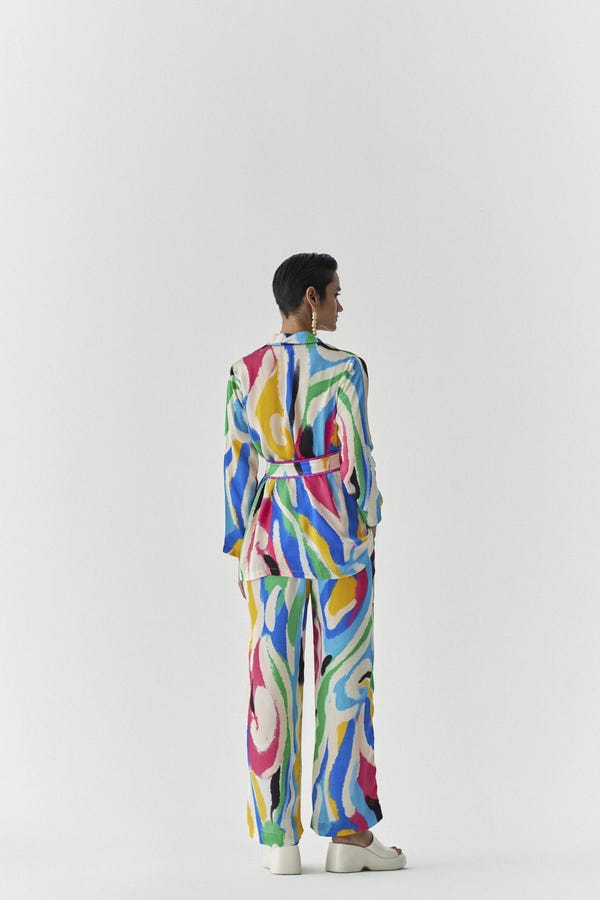 Studio Rigu — BRUSH STROKE BLAZER SHIRT & TROUSER CO-ORD