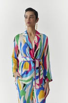 BRUSH STROKE BLAZER SHIRT & TROUSER CO-ORD view 3