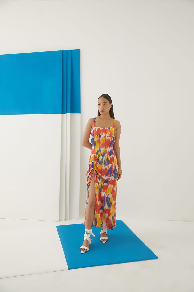 Ikat Strappy Dress