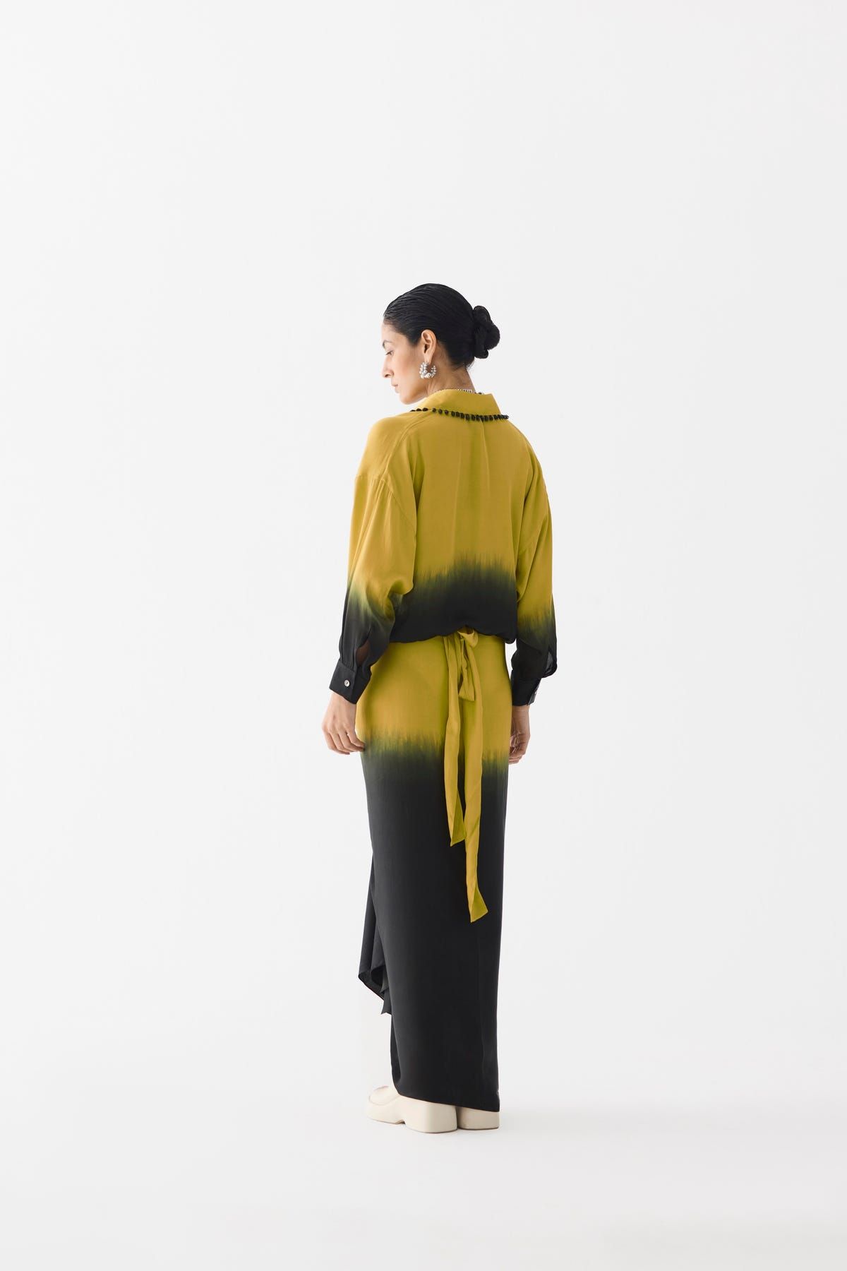 OLIVE BLACK SHIRT DRESS - image 3