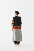 RED ALBA A-LINE KURTA & PANTS view 4