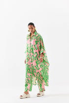LA PAZ FRONT BUTTON KIMONO KURTA AND PANTS view 2