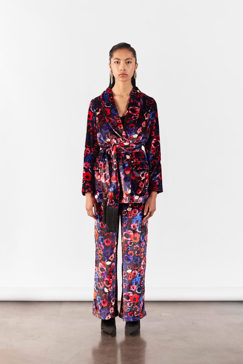 PEONY VELVET BLAZER & PANTS