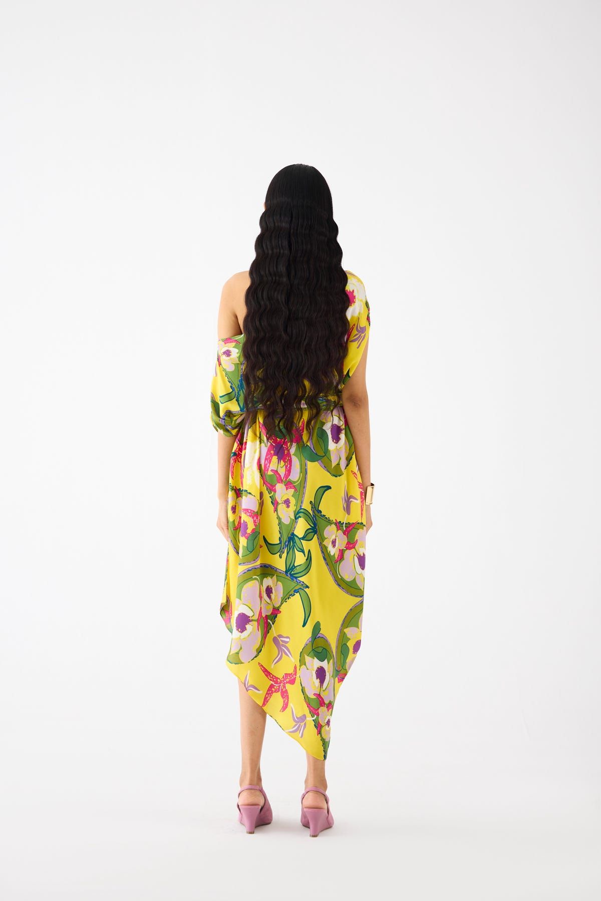 PAISLEY DRAPED DRESS - image 2