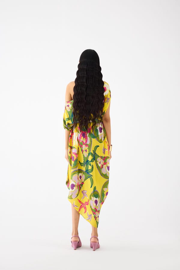 Studio Rigu — PAISLEY DRAPED DRESS
