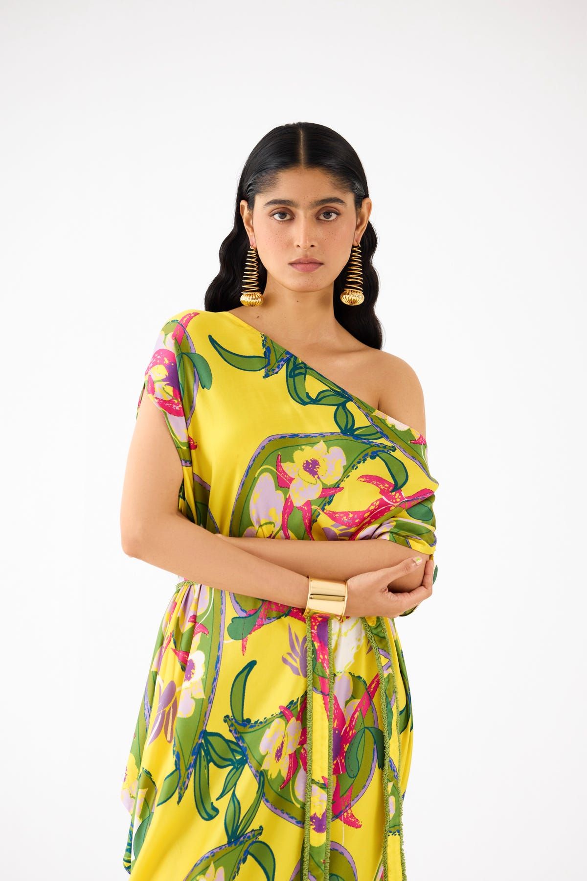 PAISLEY DRAPED DRESS - image 3