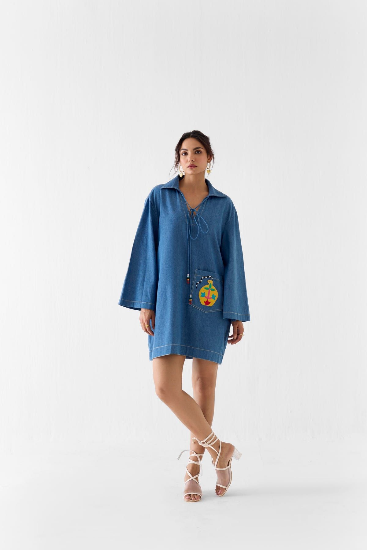INDIGO SHORT DRESS - image 1