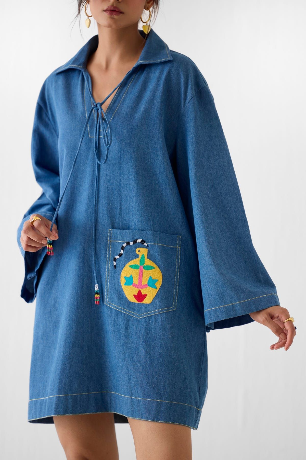 INDIGO SHORT DRESS - image 3