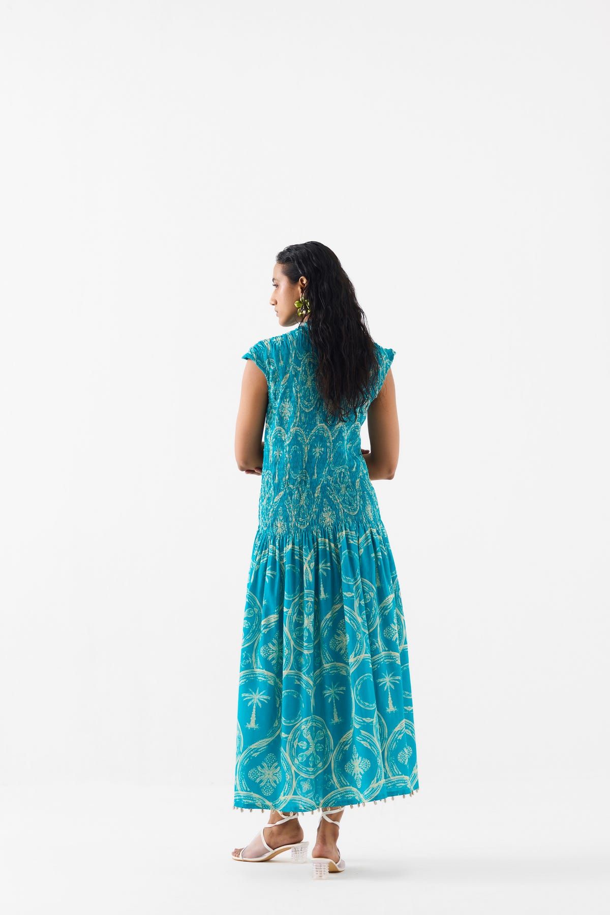 COCONUT PALM RUCHING DRESS - image 4