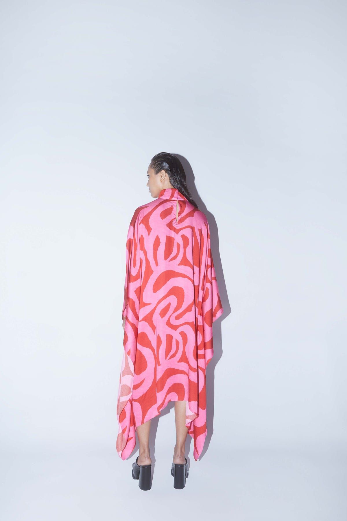 Candy Round Collar Kimono Dress - image 3