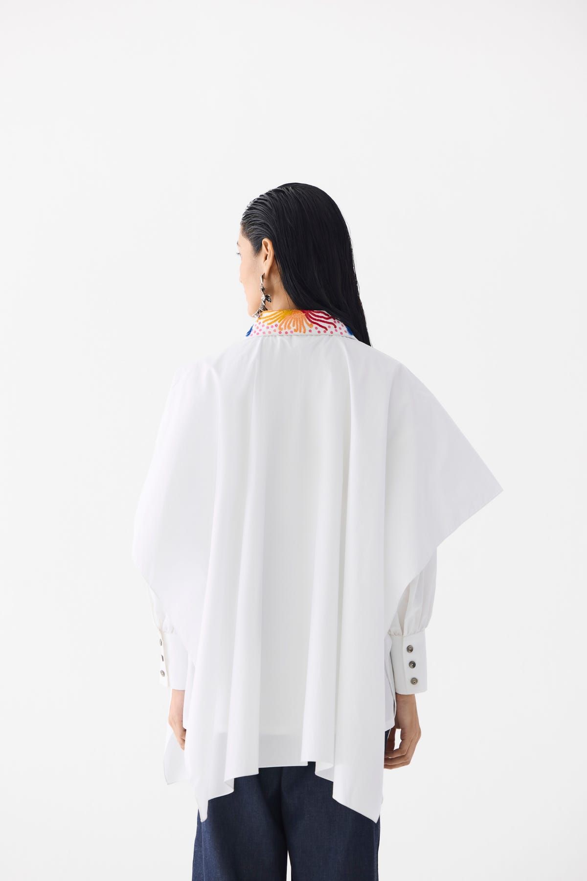 CALLA LAYERED POPLIN SHIRT - image 3