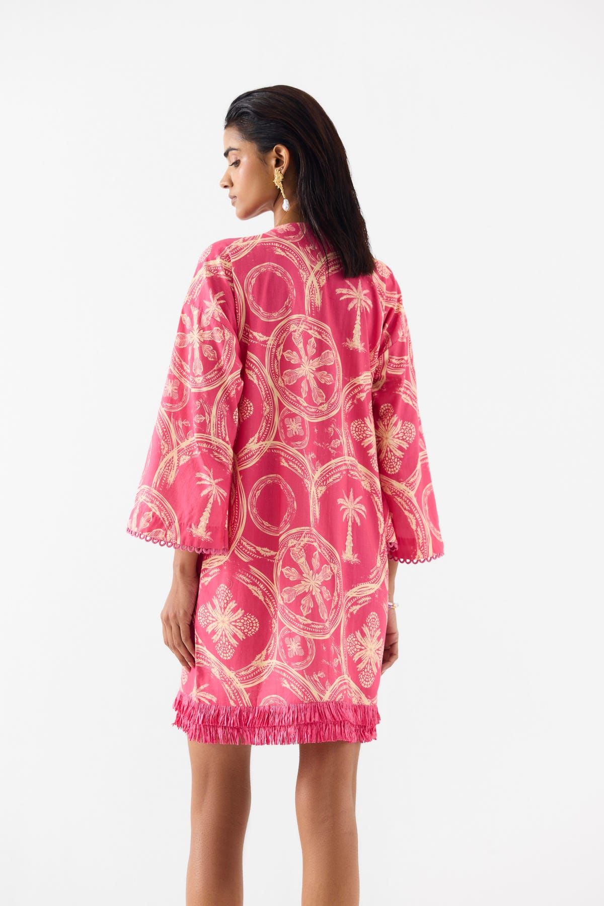 ARECA PALM BELL SLEEVES DRESS - image 3
