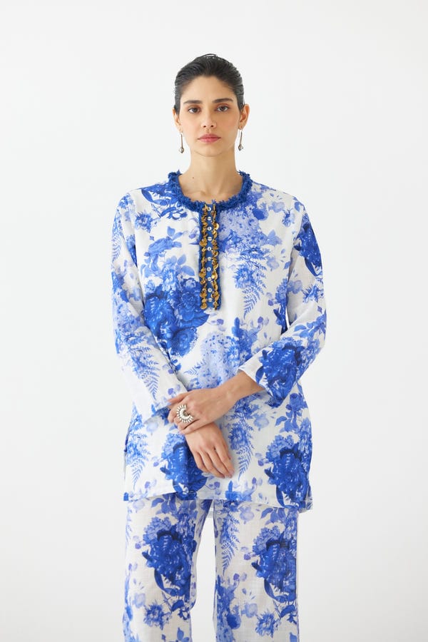 Studio Rigu — CHINTZ SHORT KURTA AND PANTS