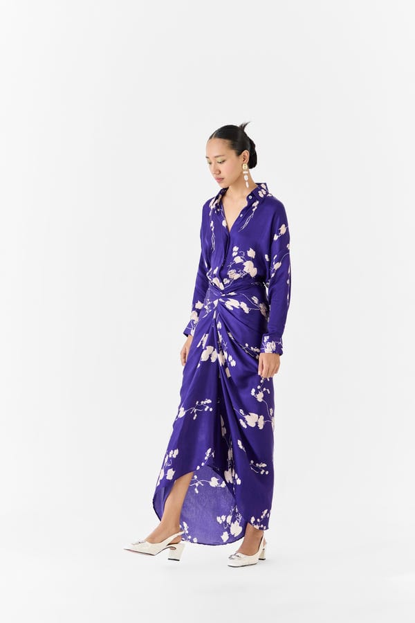 Studio Rigu — Sakura Shirt Draped  Dress