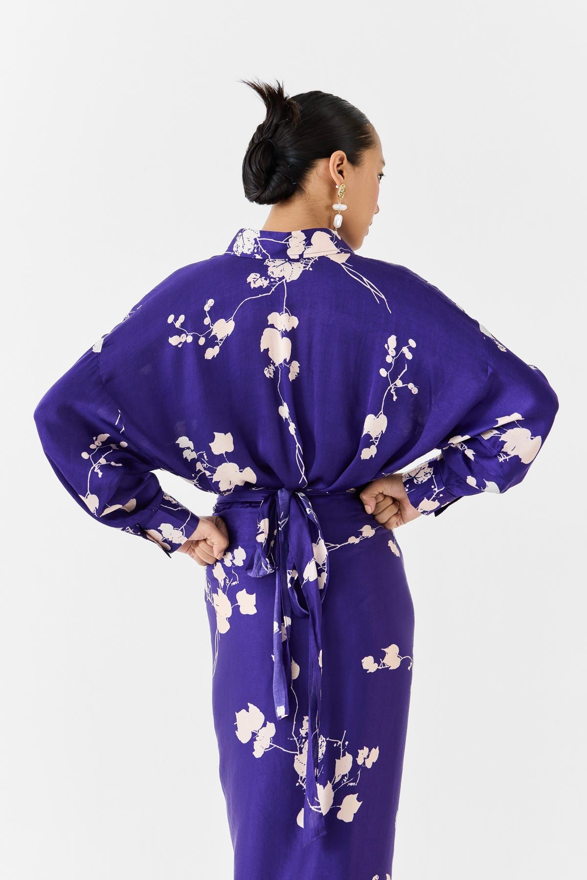 Sakura Shirt Draped  Dress - image 4