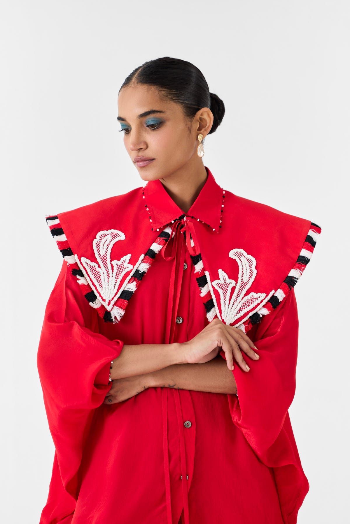 RUBY BATWING SHIRT WITH COLLAR - image 2