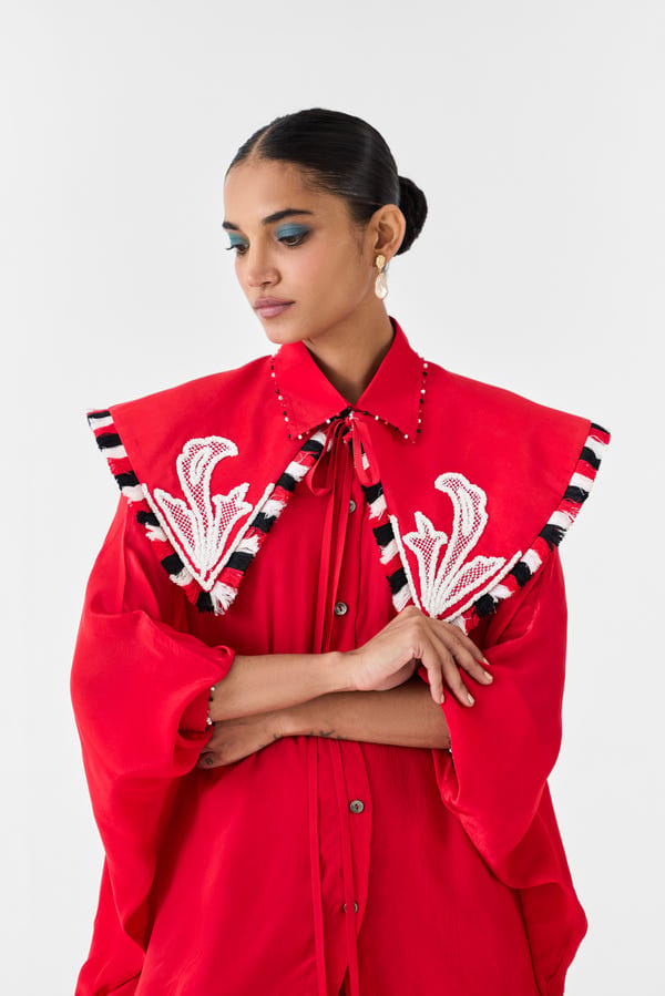 Studio Rigu — RUBY BATWING SHIRT WITH COLLAR