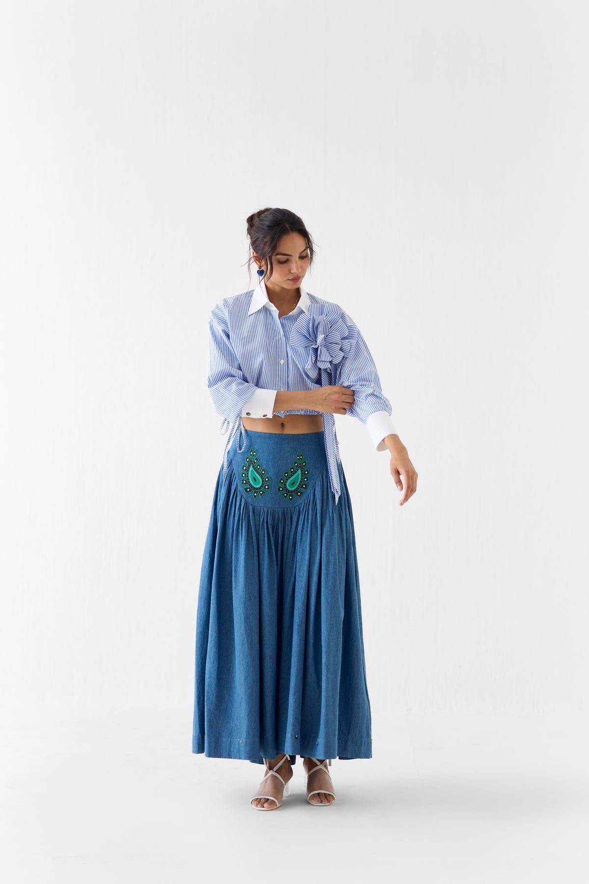 AZURE CROP SHIRT - image 1