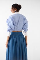 AZURE CROP SHIRT view 3