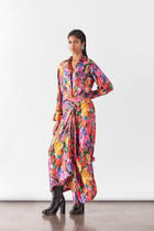PETUNIA SHIRT & DRAPED SKIRT CO-ORD view 2