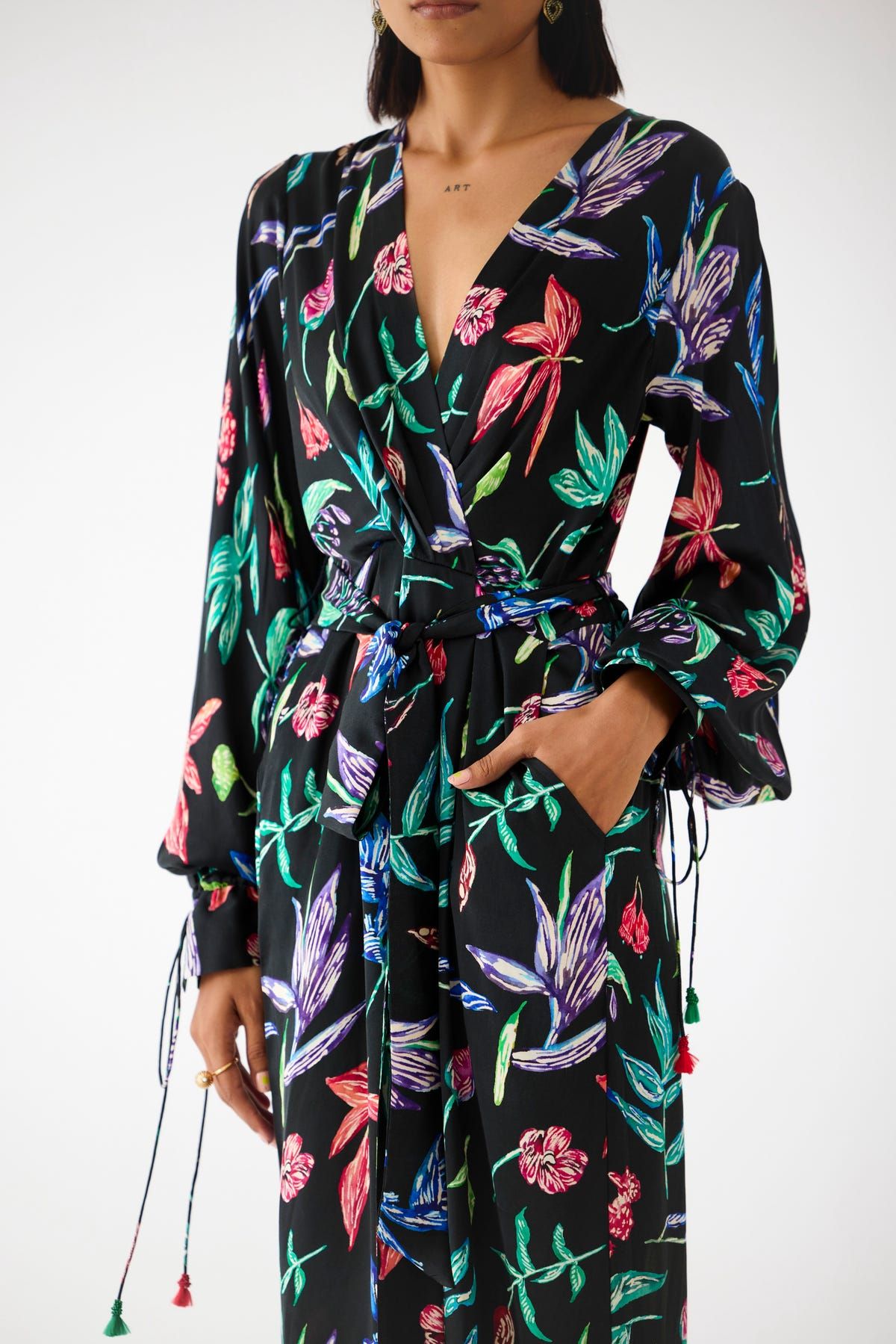 BLACK BOTANICA JUMPSUIT - image 2