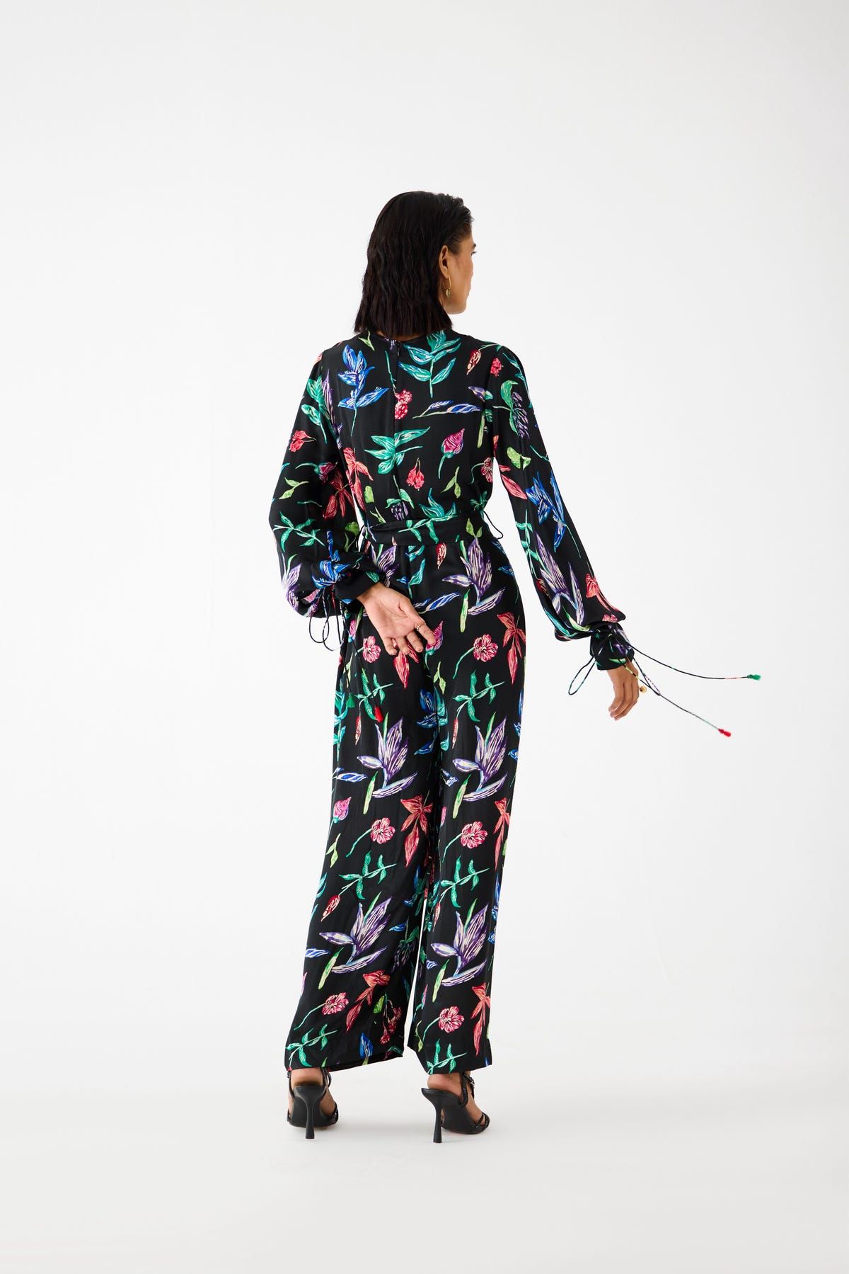 BLACK BOTANICA JUMPSUIT - image 3
