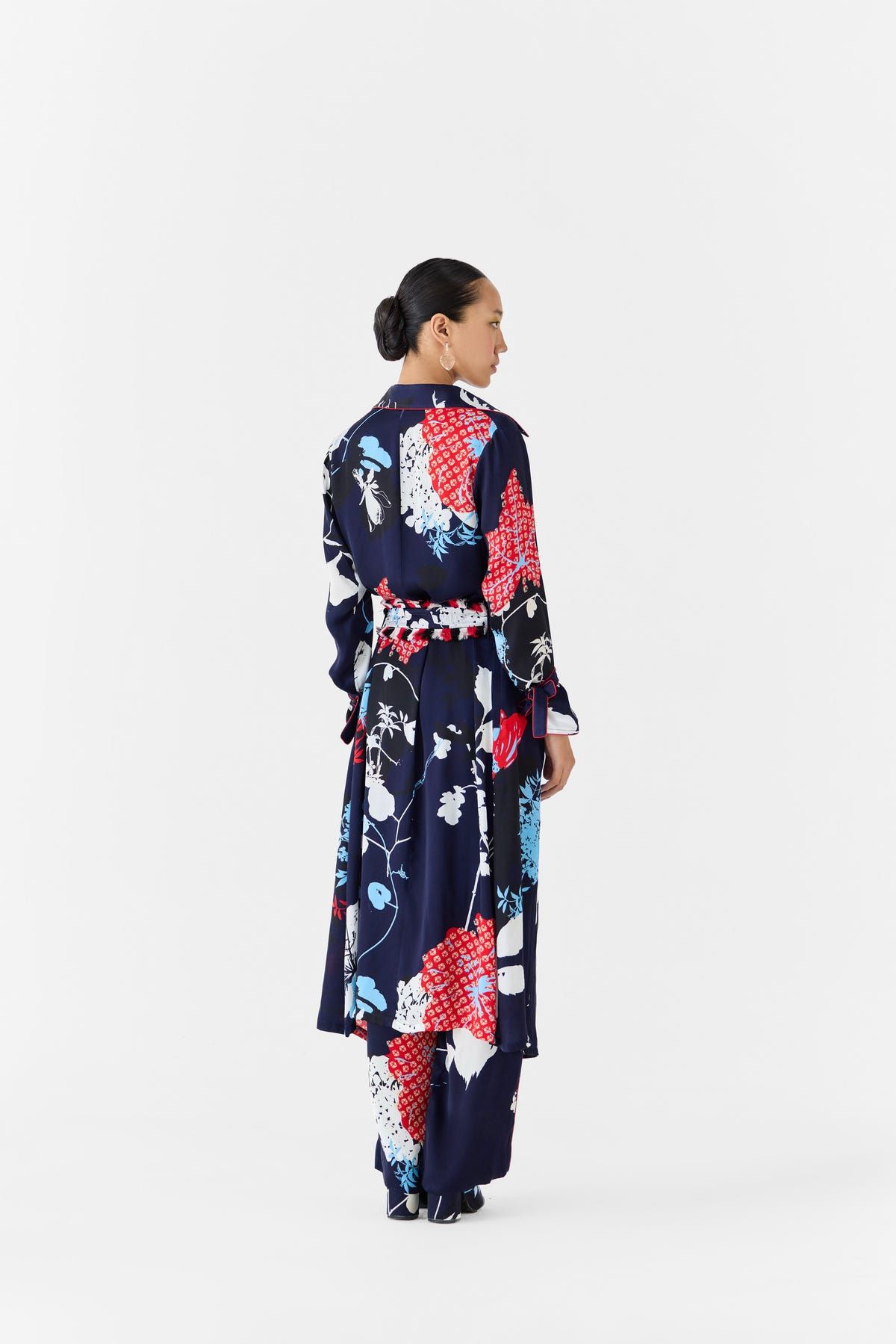 ROYAL IKIGAI TRENCH COAT & TROUSERS CO-ORD - image 5