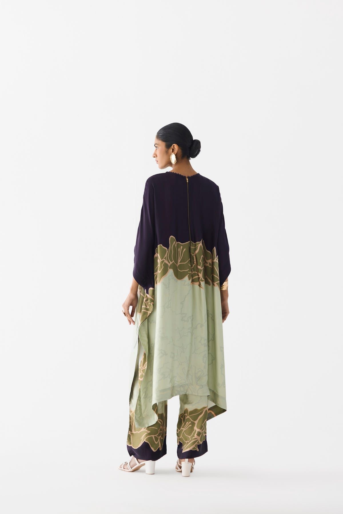 GREEN ALBA KIMONO KURTA & PANTS - image 4